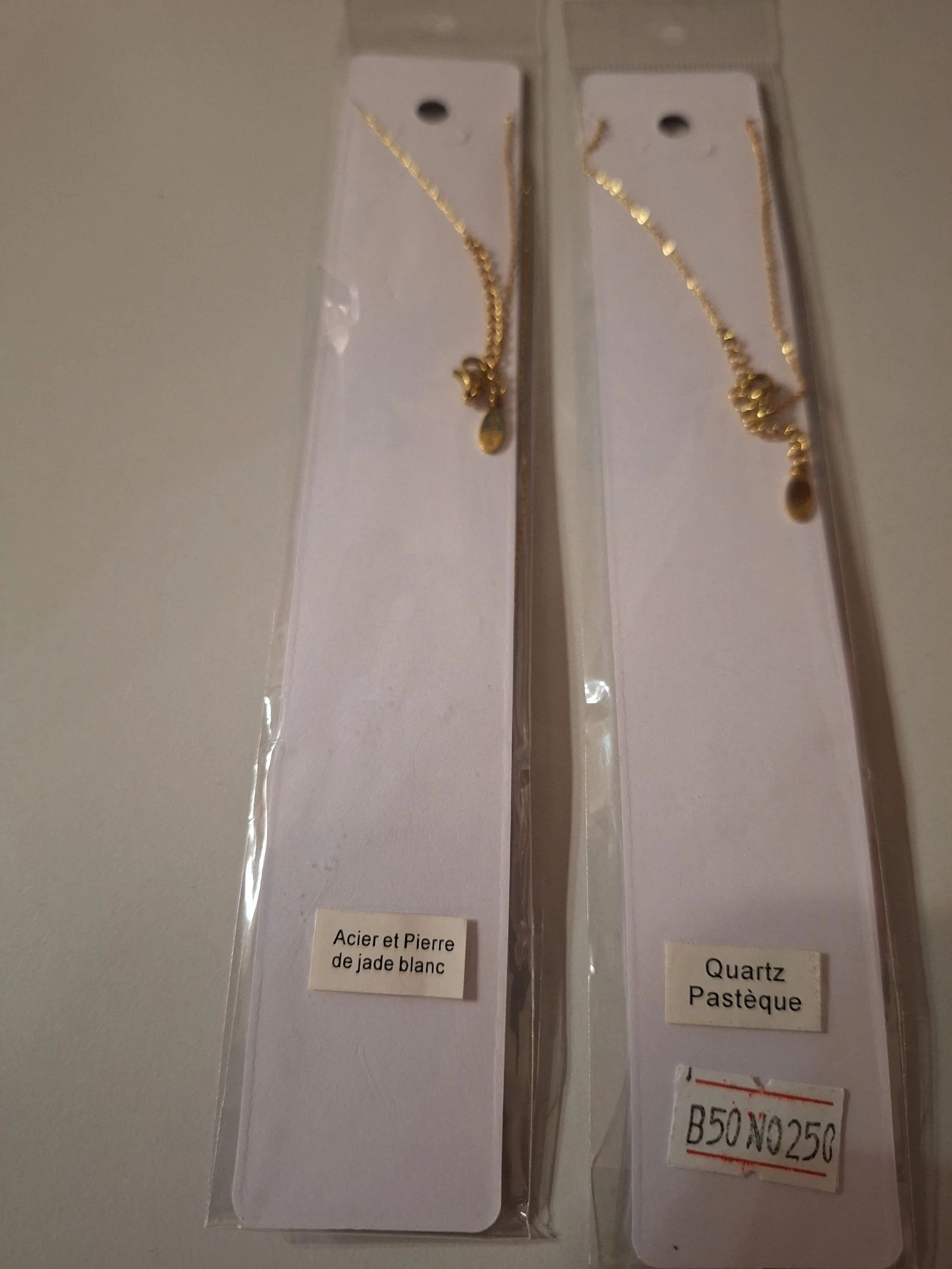 Hermoso collar de acero inoxidable y piedra 8e/p – photo 6